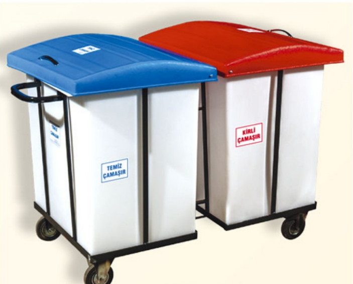Çamaşır Toplama arabası Çiftli 250X250=500 LT